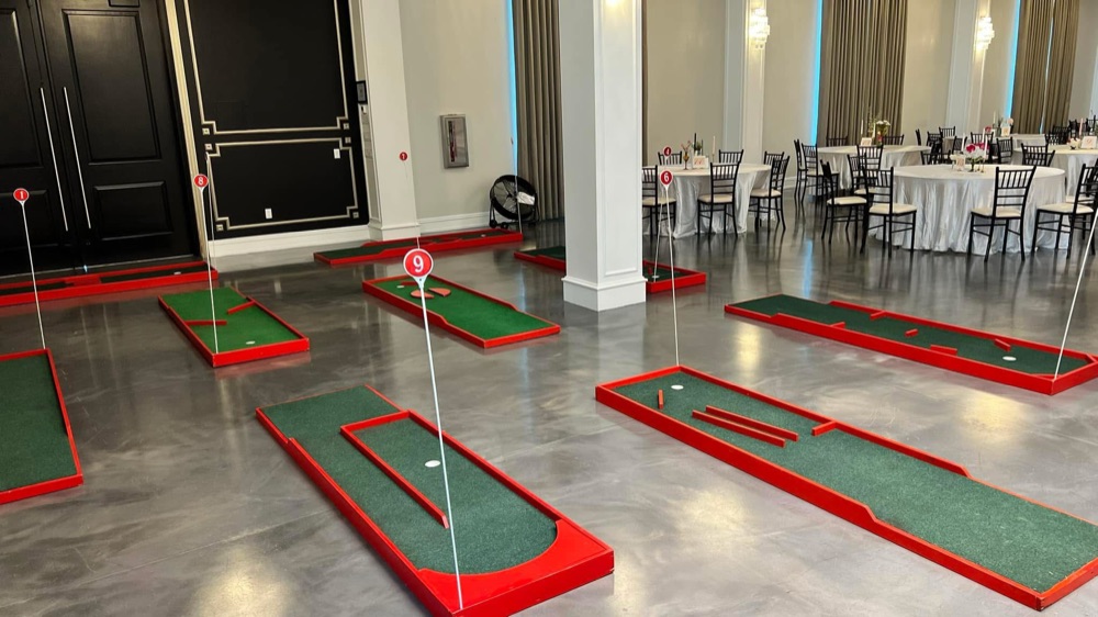 Mini Golf at Wedding Event